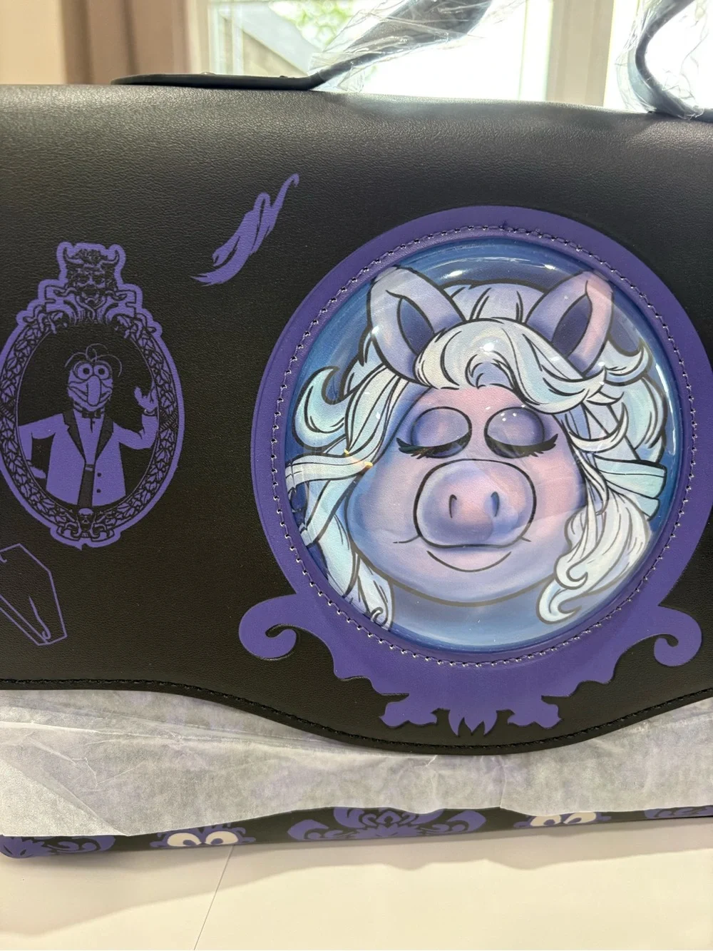 Disney Her Universe Muppets Miss Piggy & Kermit Haunted Mansion Wall Paper NWT